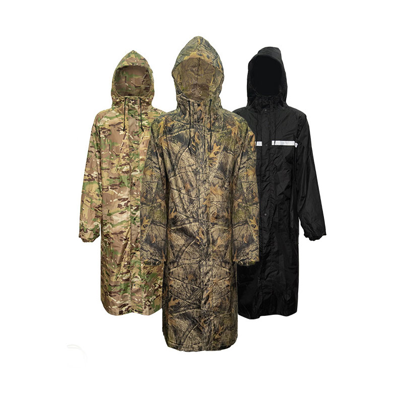 Fishing Rain Suit - Impermeável Longo Camuflagem para Homens e